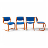 Six Danish dining chairs, Thygesen and Sørensen, 1970s-80s