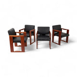 Four Scarpa Dining Chairs, B&B Italia, 1970s