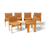 Six Monk Chairs, Afra and Tobia Scarpa, 1973