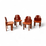 Four Silvio Coppola Dining Chairs, 1970s